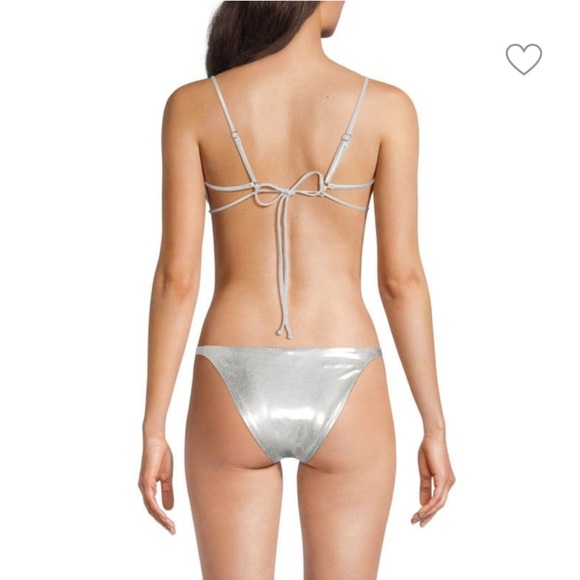 WeWoreWhat silver bikini NWT - Picture 3 of 6